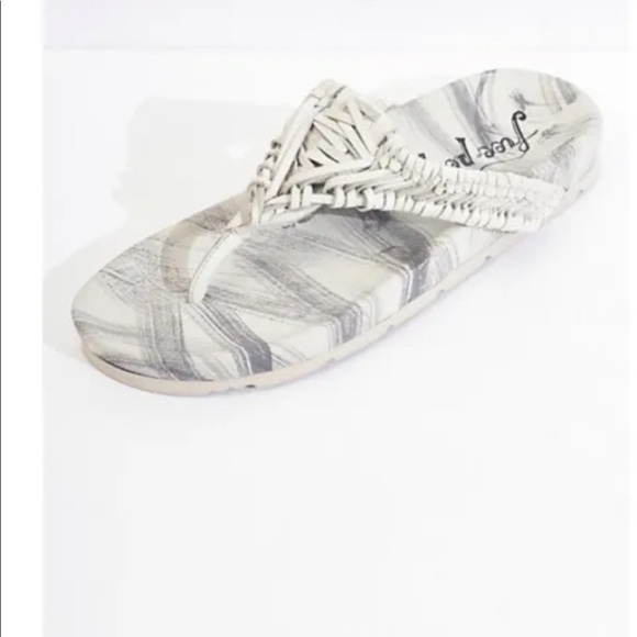 Free People Ivy Handwoven Sandal White Size 39 US 8.5-9 - Picture 2 of 5